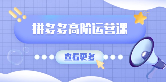拼多多高阶运营课:极致群爆款玩法,轻付费无尽复制-技研社