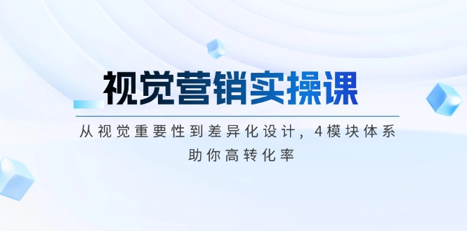 视觉营销实操课, 从视觉重要性到差异化设计, 4模块体系, 助你高转化率 视觉营销实操课, 从视觉重要性到差异化设计, 4模块体系, 助你高转化率