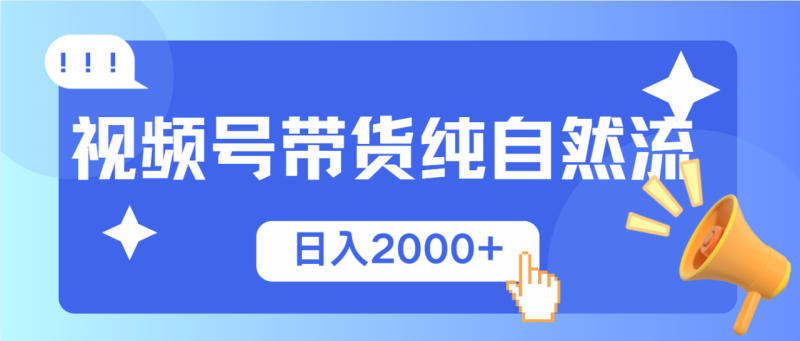 视频号带货,纯自然流,起号简单,爆率高轻松日入2000+ - 技研社-技研社