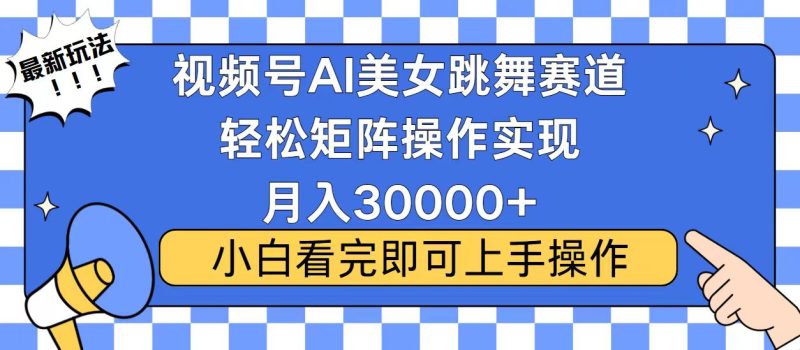 视频号蓝海赛道玩法,当天起号,拉爆流量收益,小白也能轻松月入30000+ - 技研社-技研社