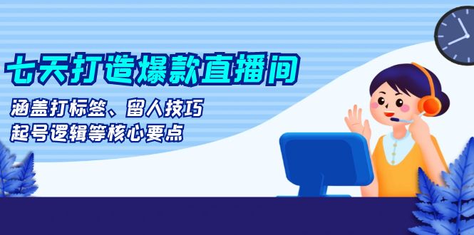 七天打造爆款直播间:涵盖打标签、留人技巧、起号逻辑等核心要点 七天打造爆款直播间:涵盖打标签、留人技巧、起号逻辑等核心要点