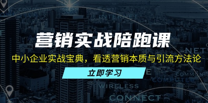 营销实战陪跑课:中小企业实战宝典,看透营销本质与引流方法论 营销实战陪跑课:中小企业实战宝典,看透营销本质与引流方法论