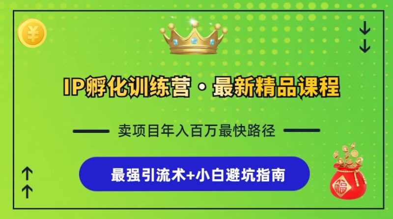 IP孵化训练营,知识付费全流程+最强引流术+小白避坑指南 - 技研社-技研社