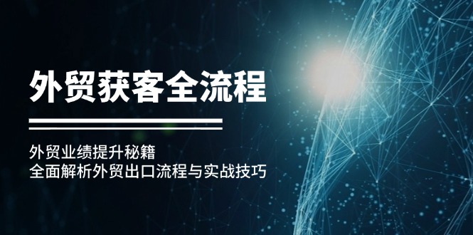 外贸获客全流程:外贸业绩提升秘籍:全面解析外贸出口流程与实战技巧 外贸获客全流程:外贸业绩提升秘籍:全面解析外贸出口流程与实战技巧