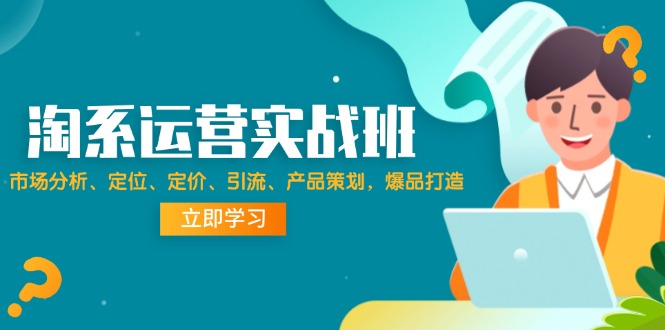 淘系运营实战班：市场分析、定位、定价、引流、产品策划，爆品打造 - 技研社-技研社