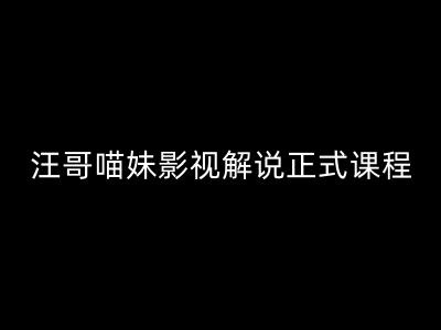 汪哥影视解说正式课程:剪映/PR教学/视解说剪辑5大黄金法则/全流程剪辑7把利器等等 汪哥影视解说正式课程:剪映/PR教学/视解说剪辑5大黄金法则/全流程剪辑7把利器等等