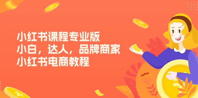 小红书课程专业版,小白,达人,品牌商家,小红书电商教程(15节) 小红书课程专业版,小白,达人,品牌商家,小红书电商教程(15节)