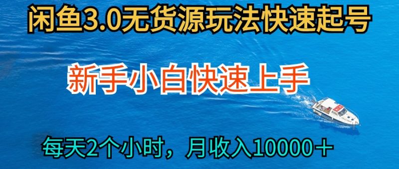 2024最新闲鱼无货源玩法,从0开始小白快手上手,每天2小时月收入过万 - 技研社-技研社