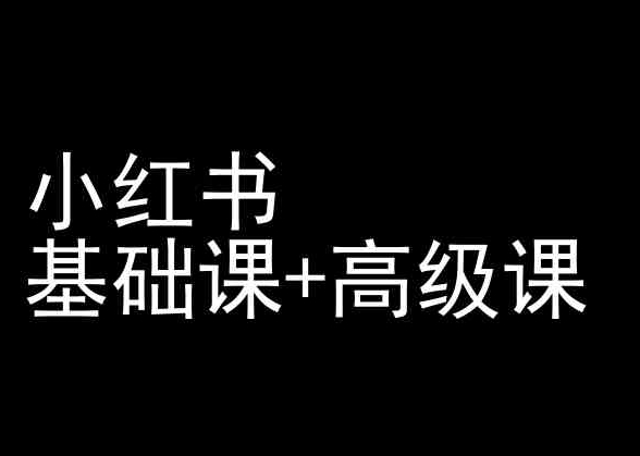 小红书基础课+高级课-小红书运营教程 小红书基础课+高级课-小红书运营教程