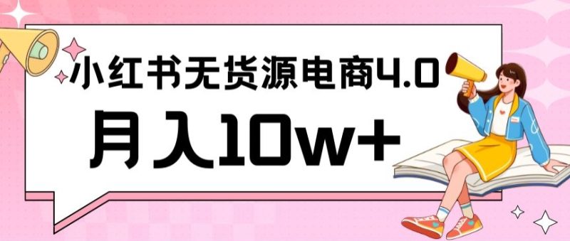 小红书新电商实战,无货源实操从0到1月入10W+联合抖音放大收益【揭秘】 - 技研社-技研社