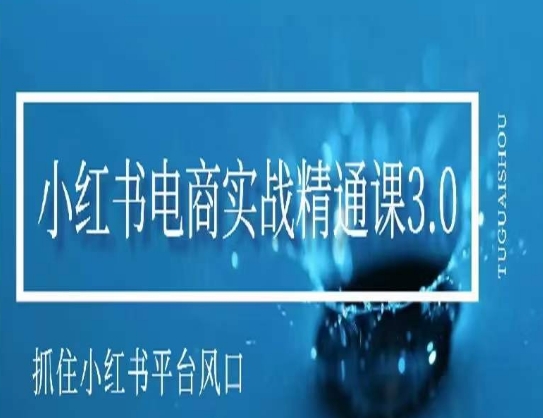 小红书电商实战课程,抓住小红书平台的风口,不错过有一个赚钱的机会 小红书电商实战课程,抓住小红书平台的风口,不错过有一个赚钱的机会