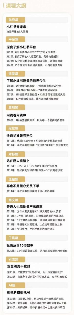 2024年新版小红书运营教程:普通人也能引爆小红书(25节课) 2024年新版小红书运营教程:普通人也能引爆小红书(25节课)