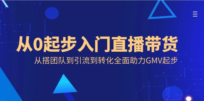 从零开始入门直播带货,从搭团队到引流到转化全面助力GMV起步 从零开始入门直播带货,从搭团队到引流到转化全面助力GMV起步