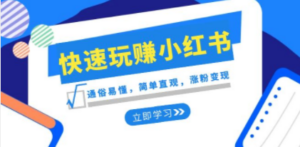 新赛道·快速玩赚小红书：通俗易懂，简单直观，涨粉变现（35节课） - 技研社-技研社