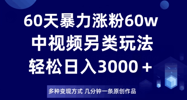 60天暴力涨粉60W-技研社