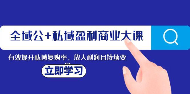 全域营销:私域盈利的商业新课,持续变现利润,提高复购率 全域营销:私域盈利的商业新课,持续变现利润,提高复购率