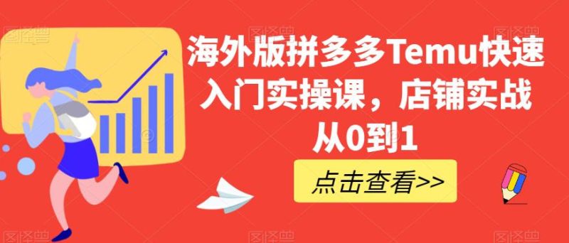 海外版拼多多TEMU快速入门实操课,店铺实战从0到1 - 技研社-技研社