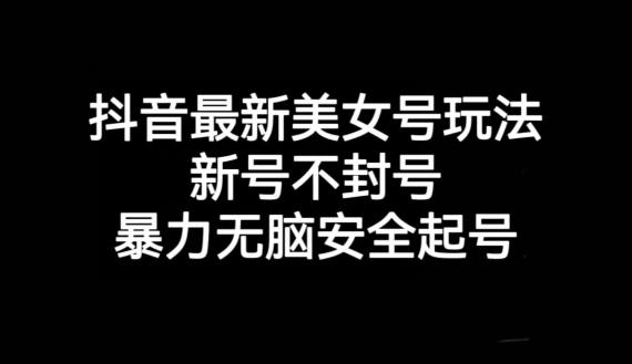 抖音最新美女号玩法，新号不封号，暴力无脑安全起号【揭秘】 - 技研社-技研社