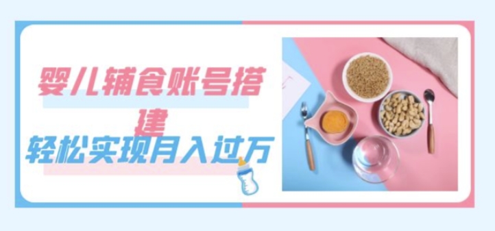 掌握婴儿辅食账号搭建技巧:月入过万不是梦,教程-技研社
