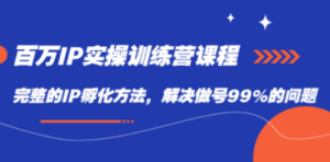 百万IP实战训练营课程-技研社