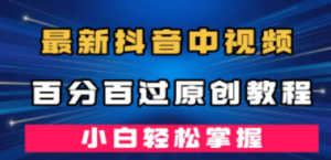 最新抖音中视频百分百过原创教程,深度去重,小白轻松掌握 - 技研社-技研社