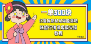 一单轻松300元,仅靠复制粘贴,每天操作一个小时,联盟行销保姆级出单教程 - 技研社-技研社