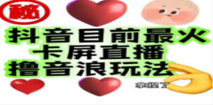 外面收费1980抖音卡屏直播玩法:一个抖音号可以撸几百到几千不等-技研社
