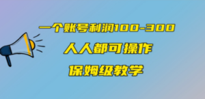 一个账号100:300,有人靠他赚了30多万-技研社