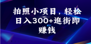 拍照小项目，轻松日入300+逛街即赚钱 - 技研社-技研社