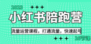 2023小红书陪跑营流量运营课程-技研社