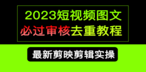 2023短视频和图文必过审核去重教程-技研社