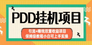 想搞拼多多挂机项目?这份副业实操资料把路铺好了-技研社