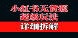做小红书无货源，靠这个品日入1000保姆级教学 - 技研社-技研社