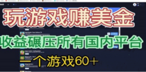图片[2]-国外玩游戏赚美金平台，一个游戏60+，收益碾压国内所有平台💲-阿兴说钱