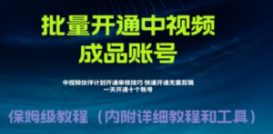 外面收费1980暴力开通中视频计划教程,附 快速通过中视频伙伴计划的办法 - 技研社-技研社