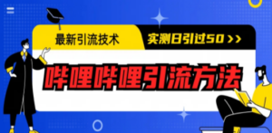 最新引流技术:哔哩哔哩引流方法,实测日引50+ - 技研社-技研社