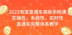 2023淘宝直通车高级系统课-技研社