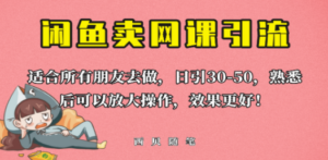 外面这份课卖 698,闲鱼卖网课引流创业粉,新手也可日引50+流量 - 技研社-技研社