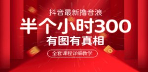 最新抖音撸音浪教学-技研社