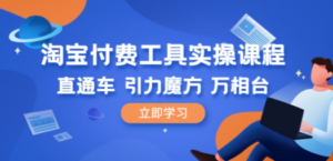 淘宝付费工具:实操课程,直通车-技研社