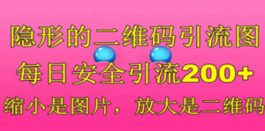 隐形的二维码引流图:缩小是图片,放大是二维码-技研社