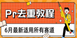 2023年6月最新Pr深度去重适用所有赛道，一套适合所有赛道的Pr去重方法 - 技研社-技研社