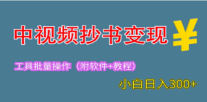 2023中视频抄书变现(附工具+教程),一天300+,特别适合新手操作的副业 - 技研社-技研社