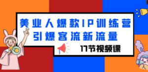 美业人爆款IP训练营，引爆客流新流量（17节视频课） - 技研社-技研社