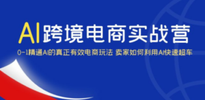 AI·跨境电商实操营：0-1精通Al的真正有效电商玩法 卖家如何利用Al快速超车 - 技研社-技研社