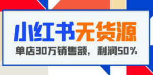 小红书无货源项目：从0-1从开店到爆单 单店30万销售额 利润50%【5月更新】 - 技研社-技研社