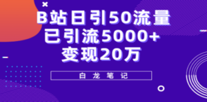 B站日引50+流量，实战已引流5000+变现20万，超级实操课程。 - 技研社-技研社