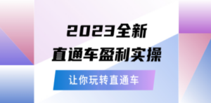 2023全新直通车·盈利实操：从底层，策略到搭建，让你玩转直通车 - 技研社-技研社
