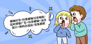 视频打赏/付费视频引流吸粉/定时弹窗广告+自带视频+支付接口+源码自适应 - 技研社-技研社