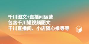 千川图文+直播间运营-技研社